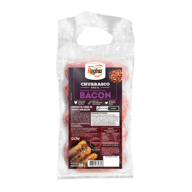 Linguiça Frango Com Bacon - Churrasco Fácil